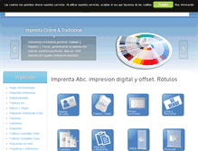 Tablet Screenshot of abcimprenta.es